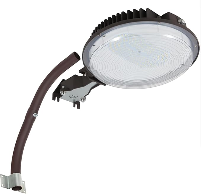 120W LED Barn LightDusk to Dawn Outdoor Lighting with Photocell and Mount arm 5000K Daylight 15600LMIP65 Waterproof Adjustable Angle Outdoor Flood Light for Yard Garage Securtity Area