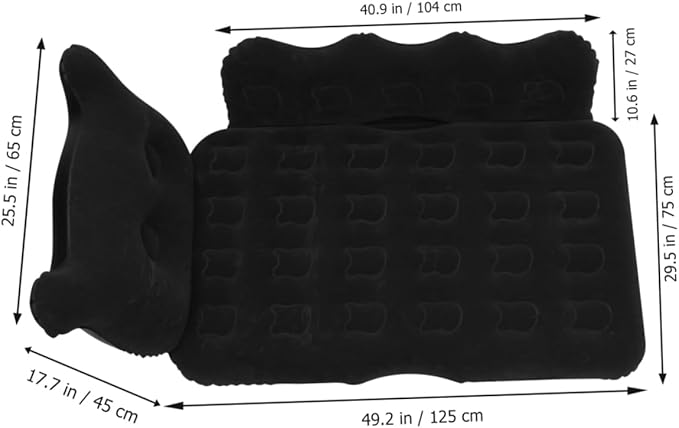 BESPORTBLE Practical SUV Inflatable Car Air Mattress Pillow Outdoor Sleeping Cushion Tent Bed Beach Mat