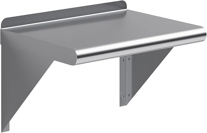 AmGood 12 X 16 Stainless Steel Wall Shelf | Metal Shelving | Garage Laundry Storage Utility Room | Restaurant Commercial Kitchen | NSF