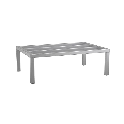 36'' x 24'' x 12'' Aluminum Welded NSF Certified Dunnage Rack - 1715 lb. Capacity for Restaurant Storage Warehouse Garage