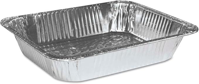 Lagasse B567479 Boardwalk BWKSTEAMHFDP - Half Size Steam Table Pan - Aluminum - Silver - 100 per Case