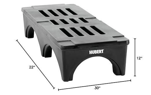HUBERT Plastic Dunnage Rack - 30L x 22W x 12H