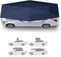 Fully Automatic Car Tent Umbrella Car Roof Top Sun Shade Cover with Remote Control Retractable Folding Movable Carport Pop Up Shelter Waterproof All Weather Car Protection Blue-5.2m/205