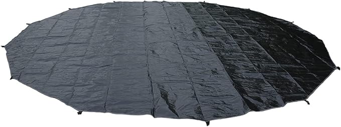 UNISTRENGH Outdoor Ultralight Waterproof Tent PE Footprint for 3M 4M 5M 6M Bell Tent Footprints Picnic Round Mat Portable Tarps for Bell Tent Ground CampingBlack Glamping Yurt Anti-Dirty Mat