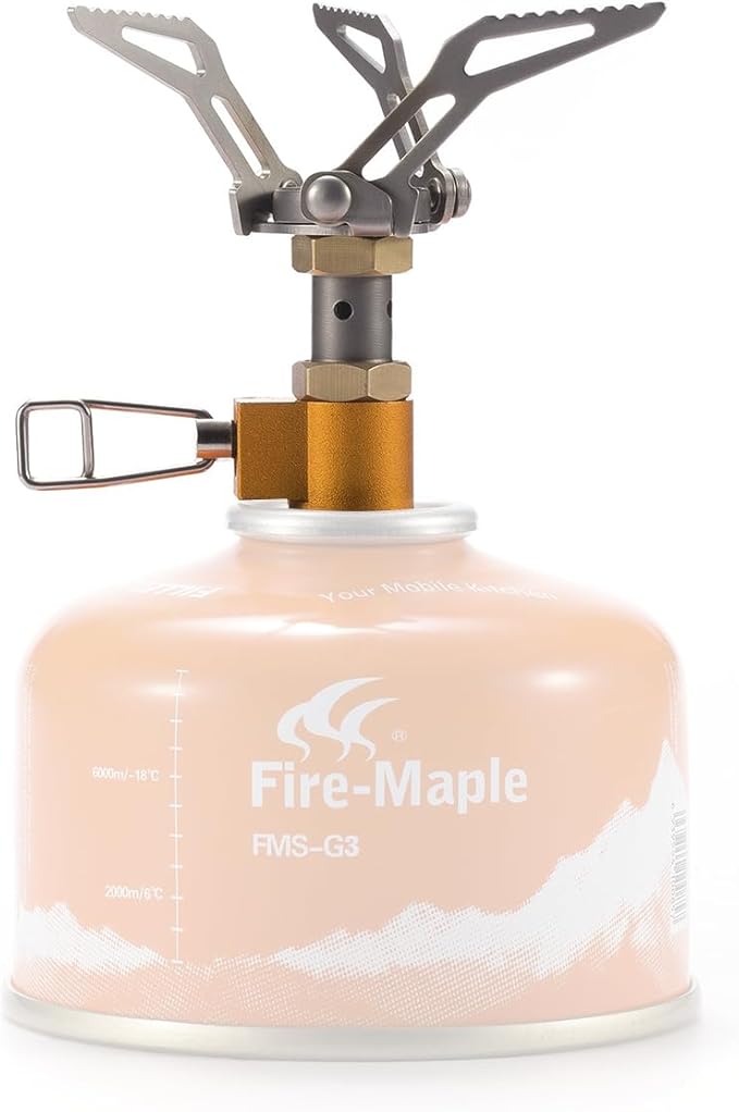 Fire-Maple FMS-300T Portable Stove Ultra Light Hiking Stove Titanium for Backpacking Camping Outdoor ISPO Design Award Gold Winner