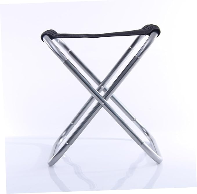 Folding Camping Stool Aluminum Alloy Heavy Duty Compact for Outdoor Activities Travel-Friendly