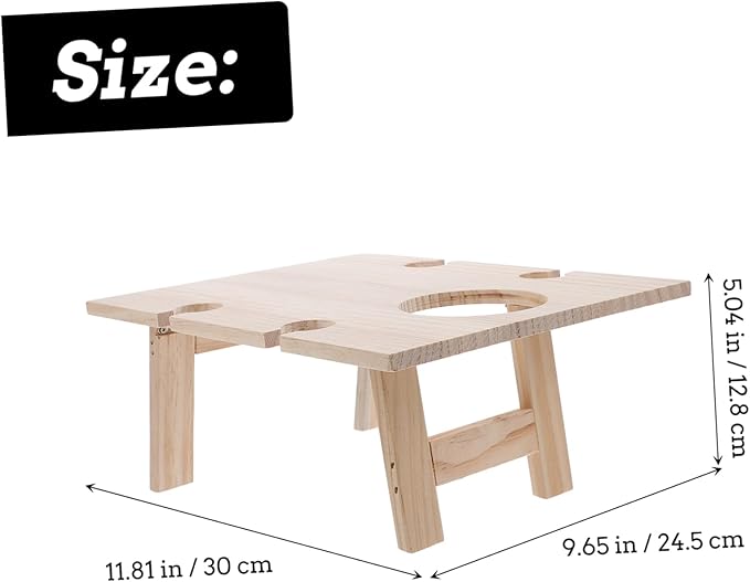 SUPVOX Folding Wine Table for Outdoor Picnics Portable and for Beach Festivals Compact Design Ample Storage Space