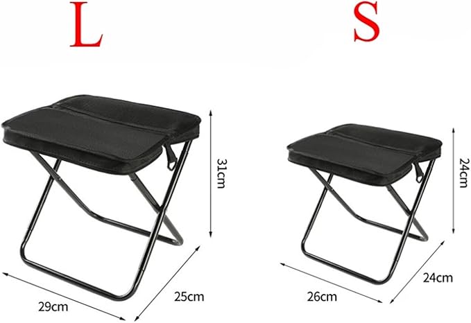 Folding Backpack Stool Sturdy Strong Load-Bearing Fishing Chair Crossbody Handbag Style Pencil Case Portable