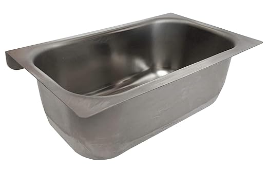 Commercial Kitchen Restaurant Duty Canopy Hood Grease Cup- Removable Keyhole Mount 2.5” Deep
