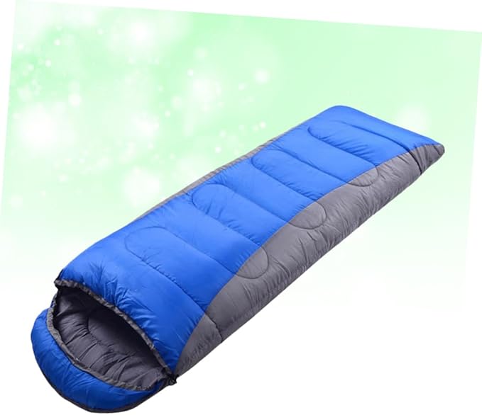 STOBAZA Winter Thickened Outdoor Camping for Adults Lightweight Hiking Sleep Sack with Drawstring Hood Cold Weather Gear for Backpacking and Trekking