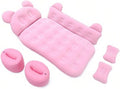 Car Inflatable Air Mattress for Mercedes-Benz EQS SUV 2022 2023 2024 2025 Inflatable Back Seat Car Bed Double-Sided Portable Camping Travel Sleeping BedPink-Cartoon Design