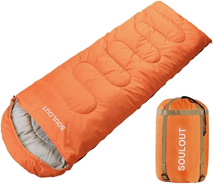 3-4 Season Sleeping Bag for Adults &amp Kids Lightweight Warm Cold Weather Camping Bag with Waterproof Compression Sack – Portable for Hiking Backpacking Traveling &amp Outdoor Adventures