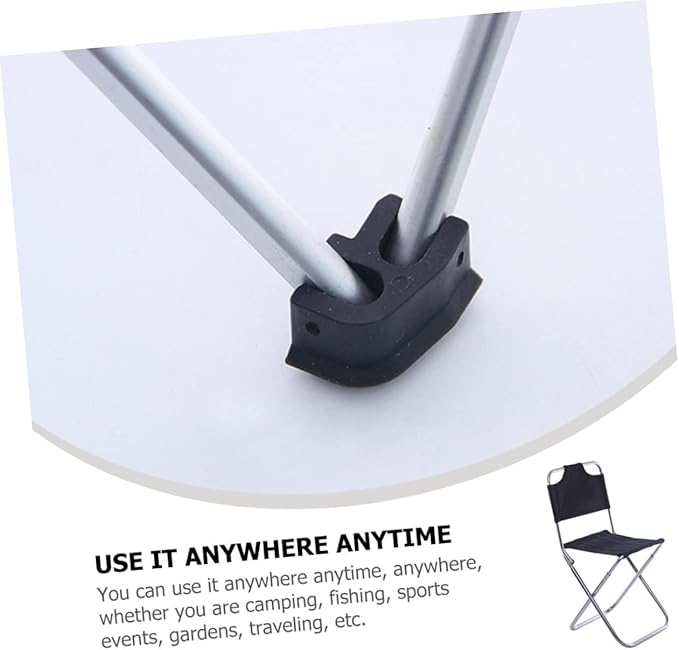 Outdoor Foldable Fishing Chair Backrest 1PCS Lightweight Aluminum Alloy Portable Stool for Camping Travel and Fishing