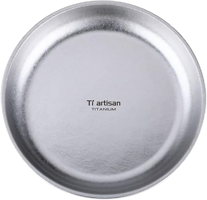 Titanium Plate Camping Picnic Tableware 27fl oz Cooking Utensils Extremely Light Dishes Bowl 110g (TA8220SS)