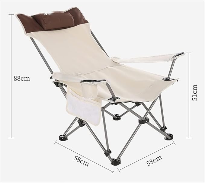Outdoor Chair Folding Camping Chair Outdoor Camping Folding Chairs Deck Chair Portable Fishing Chair Beach Chair Lunch Break Backrest for Camping Hiking Camping Chair Foldable Chair