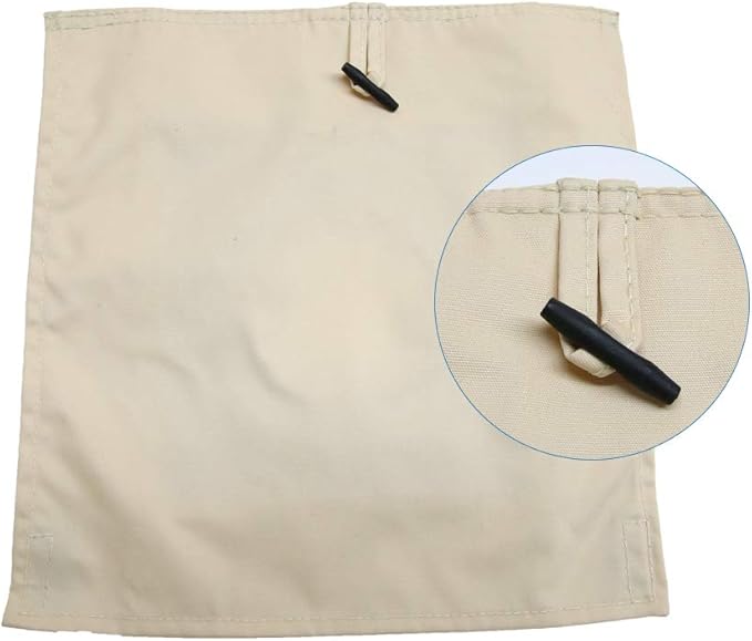 UNISTRENGH Fire-Resistant Stove Jack Hole Accessory with Flap Covered for 4 Seasons Cotton Canvas Camping Bell Tent