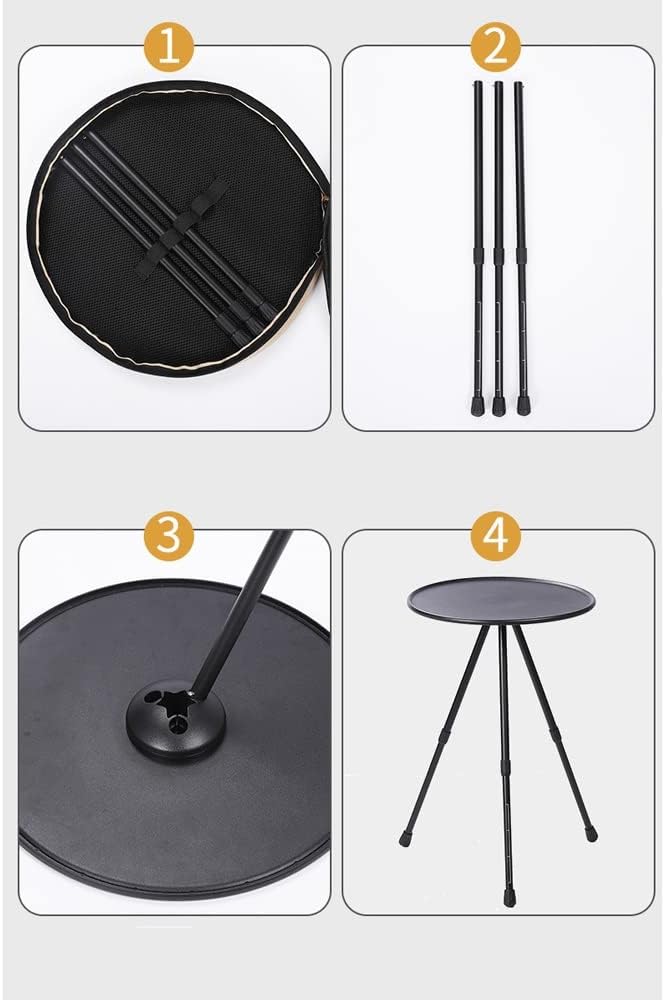Portable Camping Table Aluminum Alloy Folding Table Compact Camp Table for Outdoor Picnic Beach Cooking Home Use (Color : B)