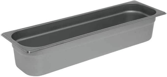 HUBERT Steam Table Pan Hotel Pan 1/2 Size Long Stainless Steel - 4 D