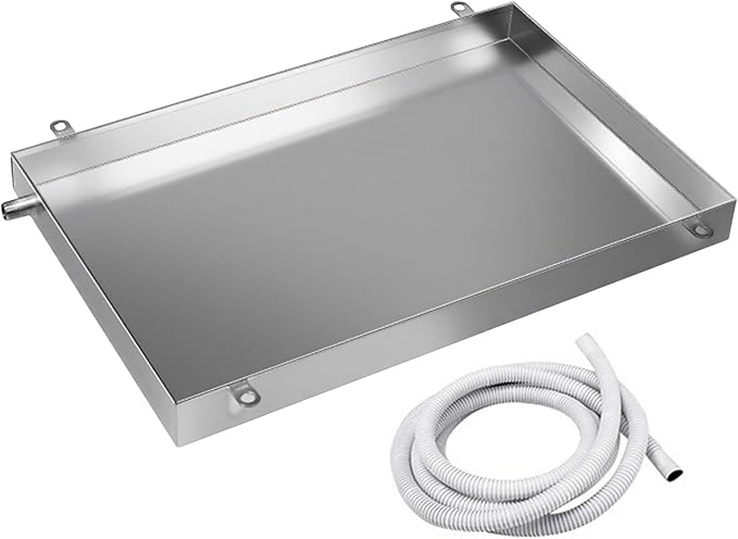 AC Water Catcher Drain Pan - 40x20cm (16x8in) for Air Conditioner Refrigerator BBQ Oil Kitchen Organizers and Pet Trays - Versatile Condensate Storage Solution