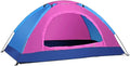 Camping Tent 1 Person/2 Person Tent Lightweight Dome Tent Portable Backpacking Tent for Outdoor Camping Hiking(1 Person Pink)