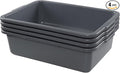 34 L Plastic Bus Tubs Commercial Large Bus Box 4 Packs