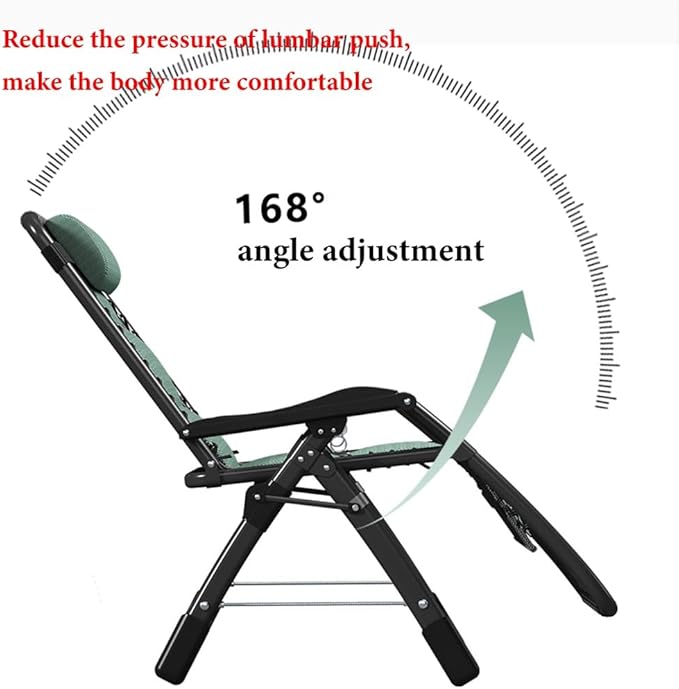 Padded Zero Gravity Chair Patio Recliner Chair Folding Camping Chairs with Cup Holder Lounge Chairs with 168° Angle Adjustment Beach Chair Deck Chairs Outdoor/Blue C (/Blue B)