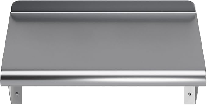 AmGood 10 in. x 16 in. Stainless Steel Wall Shelf | NSF Certified | Appliance &amp Equipment Metal Shelving | Kitchen Restaurant Garage Laundry Utility Room