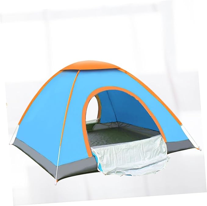 VANZACK Double Person Automatic Open Tent Family Beach Tent for Camping and Party Supplies Lightweight Design with Durable Fibre Poles and Ground