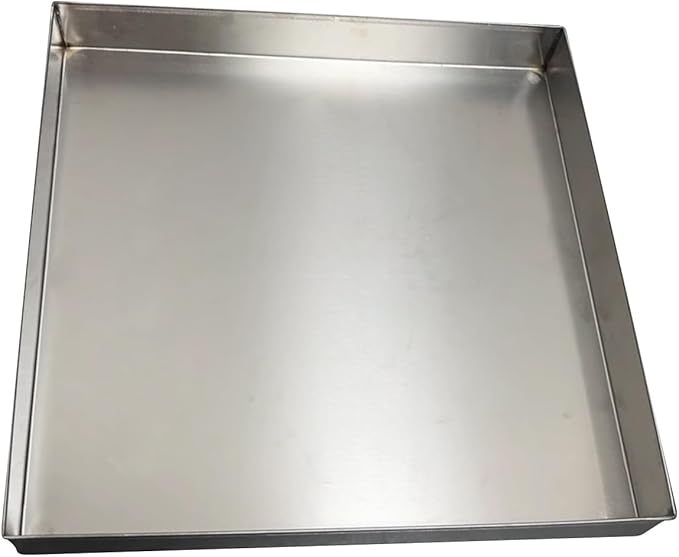 Heavy Duty Stainless Steel Washer Drip Tray for AC Drain Pan HVAC Systems 304 Steel Multi-Purpose Water Catcher 80x70cm (32x28in) - Durable Water Protection