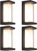 24W Outdoor Porch Light15%-100% Dimmable Outdoor Wall Lights3000K/4000K/6500K Adjustable Outdoor Modern Wall Sconce LightsWaterproof Exterior Wall Lighting2160LM Indoor Wall Sconce 4 Pack