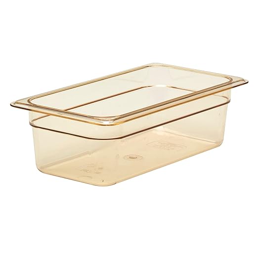 Food Pan 1/3 X 4 H-Pan® Amber