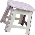 Portable Plastic Folding Chair for Home Office Sturdy Foot Stool Outdoor Camping