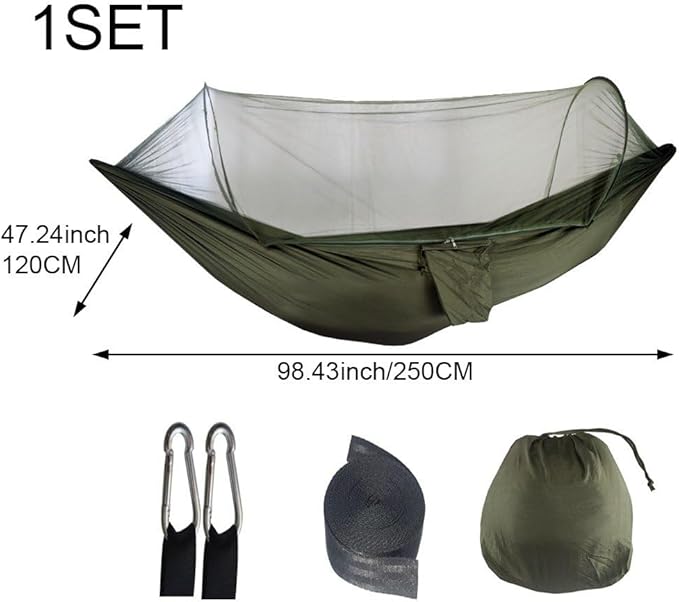 Large Camping Hammock Portable Travel Hammock Garden Camping Swing for Outdoor Camping Garden Backyard Patio Hiking