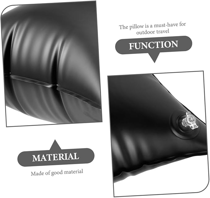 Happyyami Inflatable Camping Pillow Insert Lightweight Portable Cushion for Travel Outdoor Adventures Ergonomic Design for Living Room Bedroom Car Seats