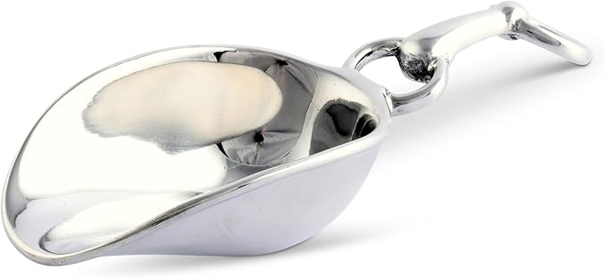 Arthur Court Equestrian Bit Handle Bar Ice Scoop Dry Goods Scoop - Sand Casted and Hand Polished Aluminum 8 inch Long