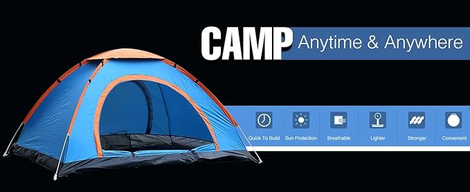 PGM Portable Camping Tent Multi Color