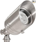 VOLT 20-Pack 12V Fat Boy Stainless Steel Outdoor Spotlights for Low Voltage Landscape Lighting of Yard Lawn Garden Patio Trees &amp House
