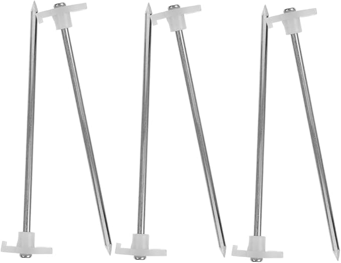 6Pcs Heavy Duty Tent Stakes for Secure Anchoring Resistant Ground Stakes for Tents Canopies Tarps and Gazebos Easy to Drive and Remove