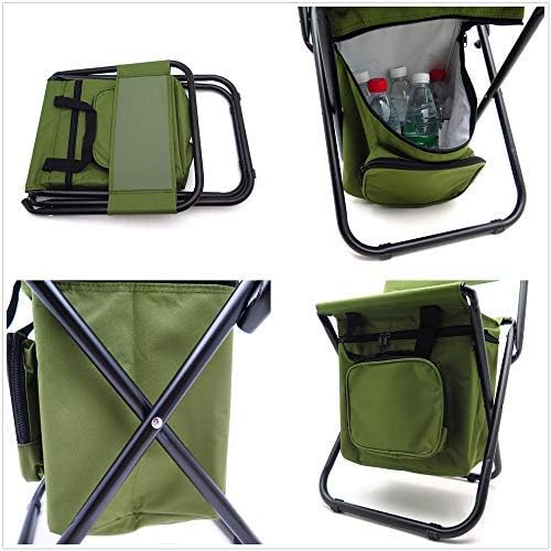 HTTMT Multi-use Backpack Chair Stool with Cooler Bag Hiking Fishing Camping Picnic [Item Number: ET-Seat002]