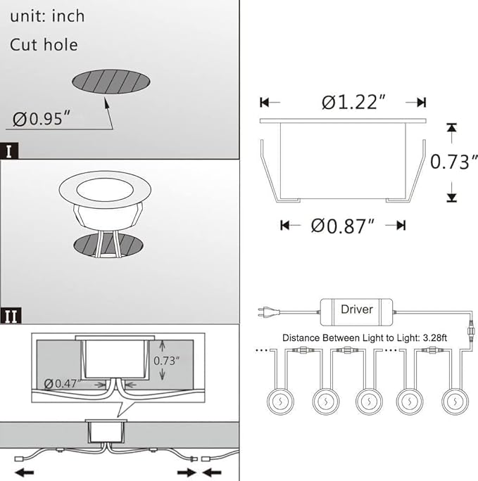 Low Voltage LED Deck Lights 30 Pack 1.22 Smart WiFi RGBW 3000K Recessed Step &amp Stair Lighting Kit IP67 Waterproof Outdoor for Deck Walkway &amp Landscape Compatible with Alexa &amp Google A