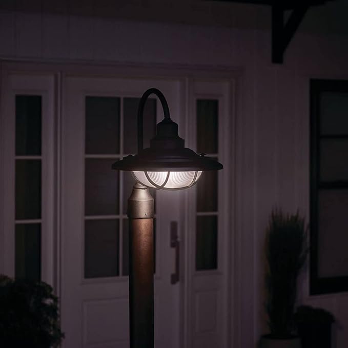 Kichler 49694BKT Harvest Ridge Outdoor Post Lantern in Textured Black