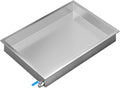 Large Stainless Steel Water Drain Pan 90x60x10cm - Durable Drip Tray with Outlet for Air Conditioners Oil Storage &amp Plant Germination - Versatile &amp Long-Lasting Solution