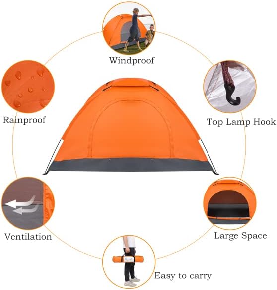 Double Door Camping Dome Tent