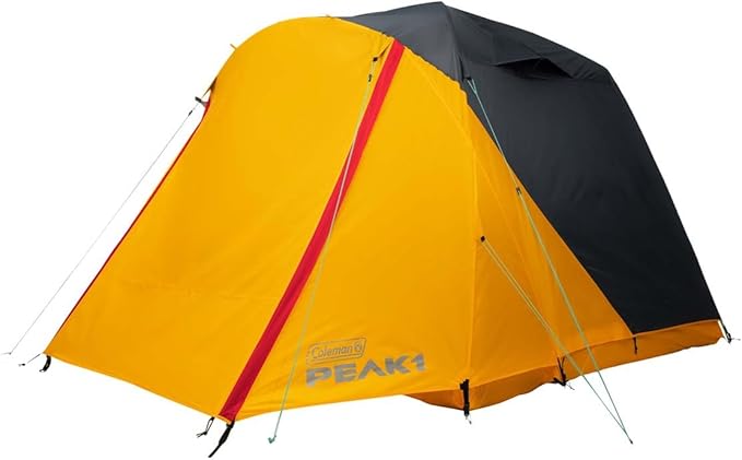 Coleman PEAK1 Premium Waterproof Backpacking Tent with Rainfly &amp Footprint Lightweight Camping Tent Withstands Winds up to 45 MPH 1/2/3/4/6 Person Sizes