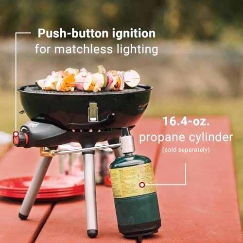 Coleman 4-in-1 Portable Propane Grill with 4 Cooking Attachments Grill/Stove/Griddle/Wok with 7000 BTUs of Power for Grilling Tailgating Camping BBQ &amp More
