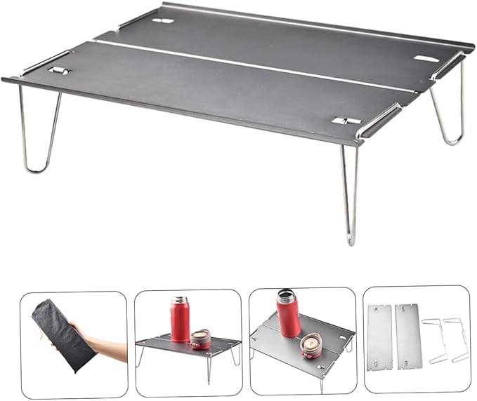 Portable Folding Camping Table Lightweight Travel Picnic Table for Hiking Outdoor BBQ and Picnics Easy to up Compact Design