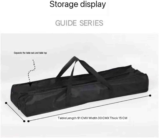 Outdoor Aluminum Alloy Egg Roll Folding Table Camping Picnic Table Mobile Kitchen Table with Storage BagOutdoor Cooking Station