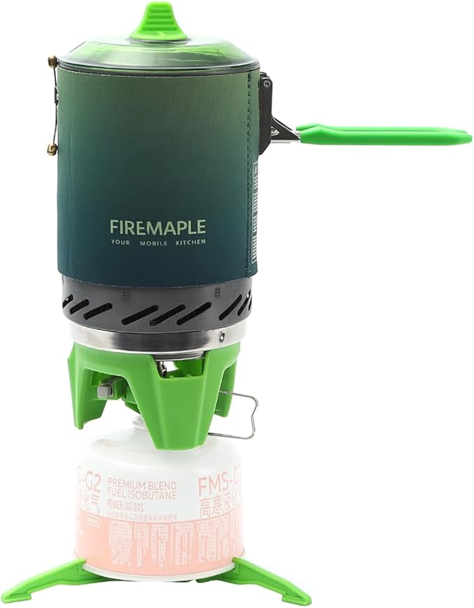 Fire-Maple Fixed Star X2 Backpacking and Camping Stove System Outdoor Propane Camp Cooking Gear Portable Pot Jet Burner Set Ideal for Hiking Trekking Fishing Hunting Trips and Emergency Use
