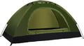 Camping Tent Double Door Portable Tent With Shelters Carry Bag 1 To 2 Persons Lightweight Waterproof Camping Hiking Tent Perfect For Backpacking And Camping(2 person Army Green)