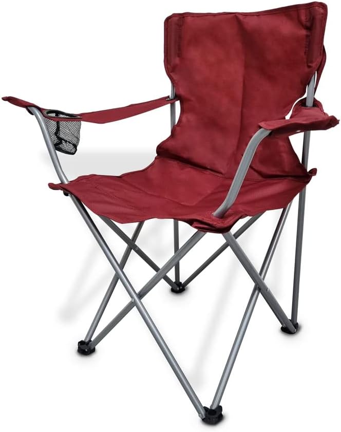 SEDLAV Camping Chair Folding Camp Chair with Built-in Cup Holder Portable Camping Chair Foldable Chair for Camping Outdoors Lawn Sports Tailgating Backyard Beach